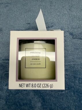 Peony Amber Soy Candle - Cream